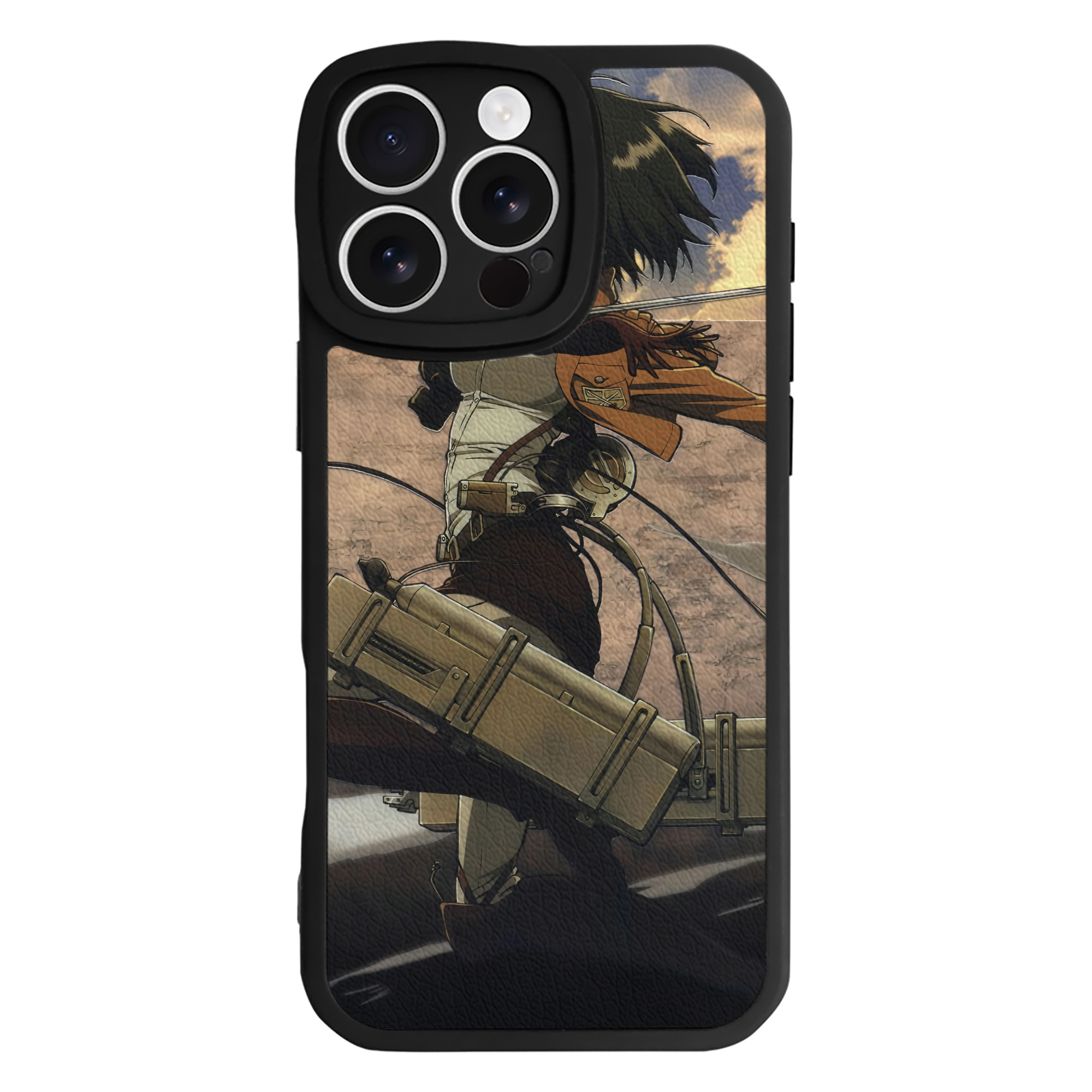 （画像用） 進撃の巨人 Attack on Titan 【iPhone 16シリーズ対応】シリコンスマホケース（レザー調） 材質：シリコン